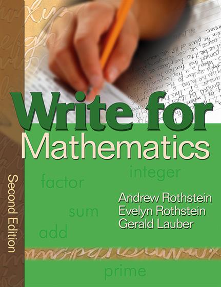 Write for Mathematics - Book Cover