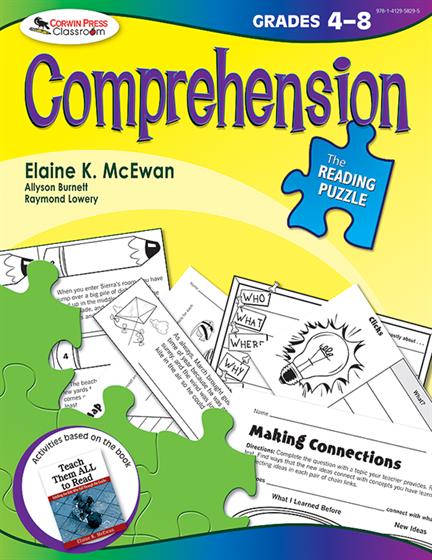 The Reading Puzzle: Comprehension, Grades 4-8 - Book Cover