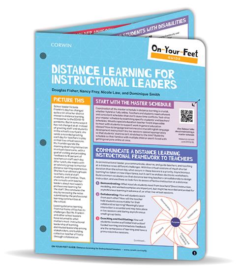 On-Your-Feet Guide: Distance Learning for Instructional Leaders book cover book cover