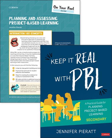 BUNDLE: Pieratt: On-Your-Feet Guide to Planning and Assessing PBL + Pieratt: Keep It Real With PBL, Secondary - Book Cover