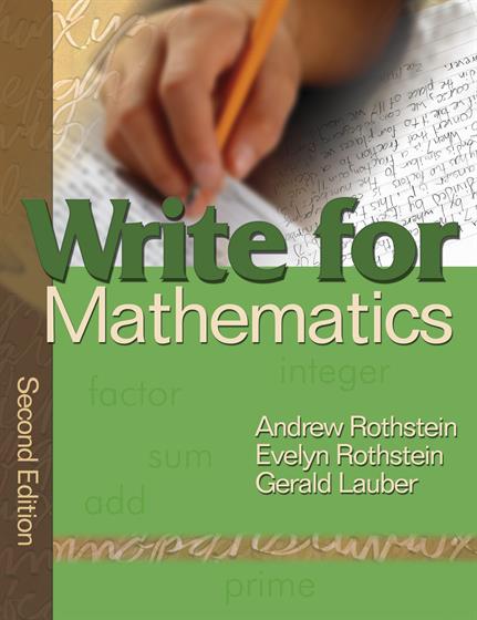 Write for Mathematics - Book Cover