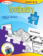 The Reading Puzzle: Vocabulary, Grades K-3 - Book Cover