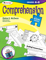 The Reading Puzzle: Comprehension, Grades 4-8 - Book Cover
