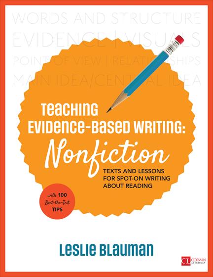 Teaching Evidence-Based Writing: Nonfiction - Book Cover