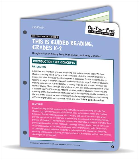 On-Your-Feet Guide: This Is Guided Reading, Grades K-2 - Book Cover