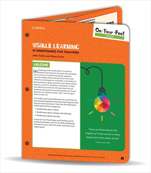 On-Your-Feet Guide: Visible Learning book cover book cover