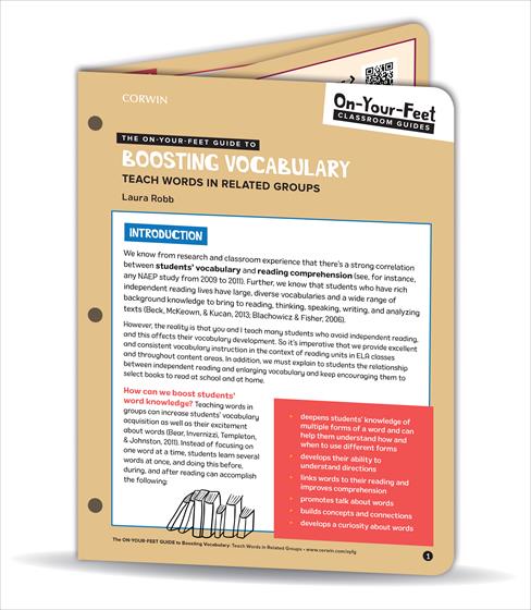 The On-Your-Feet Guide to Boosting Vocabulary - Book Cover