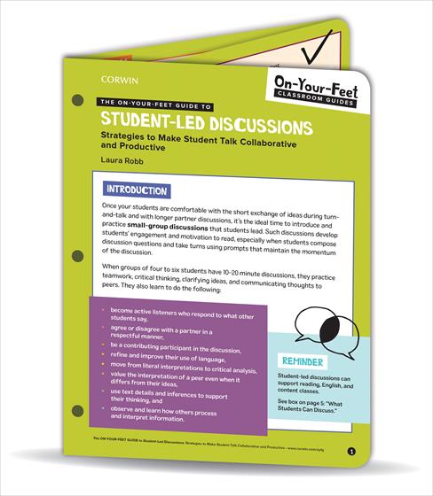 The On-Your-Feet Guide to Student-Led Discussions book cover book cover