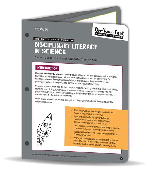 The On-Your-Feet Guide to Disciplinary Literacy in Science - Book Cover