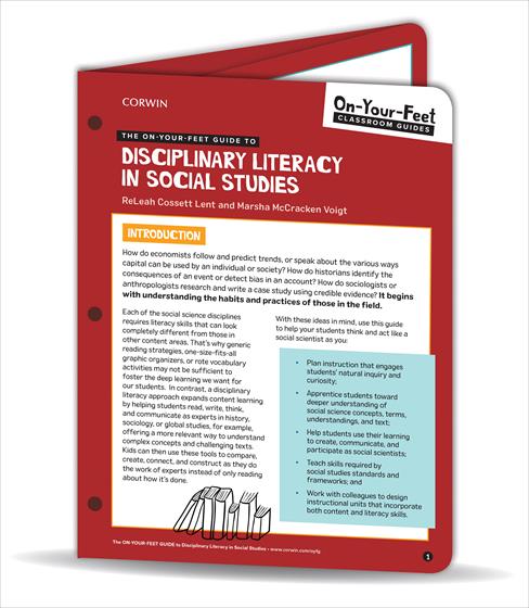 The On-Your-Feet Guide to Disciplinary Literacy in Social Studies book cover book cover