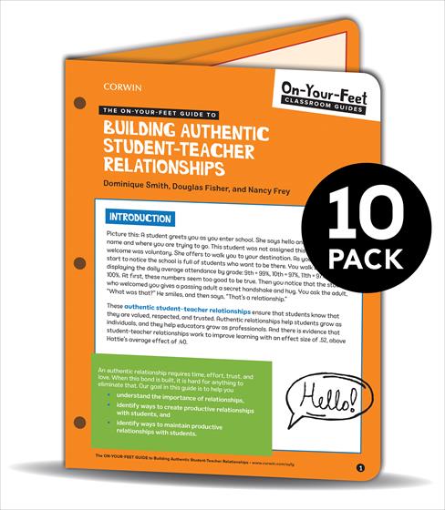 BUNDLE: Smith: The On-Your-Feet Guide to Building Authentic Student-Teacher Relationships: 10 Pack - Book Cover