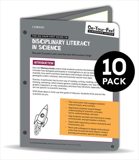 BUNDLE: Lent: The On-Your-Feet Guide to Disciplinary Literacy in Science: 10 Pack - Book Cover
