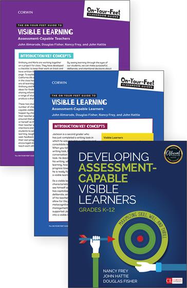 BUNDLE: Frey: Developing Assessment-Capable Visible Learners + Almarode: OYFG to Visible Learning: Assessment-Capable Teachers + Almarode: OYFG to Visible Learning: Assessment-Capable Learners - Book Cover