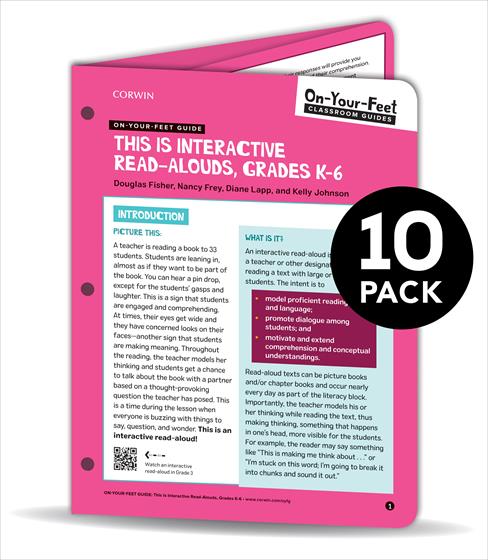 BUNDLE: Fisher: On-Your-Feet Guide: This is Interactive Read Alouds: 10 Pack - Book Cover