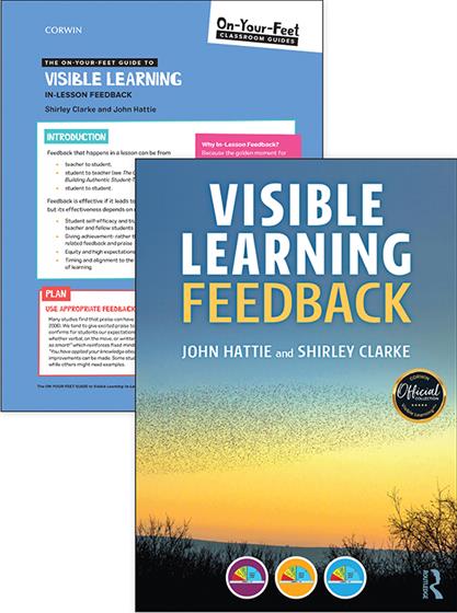 BUNDLE: Visible Learning Feedback + On-Your Feet Guide to Visible Learning: In-Lesson Feedback - Book Cover