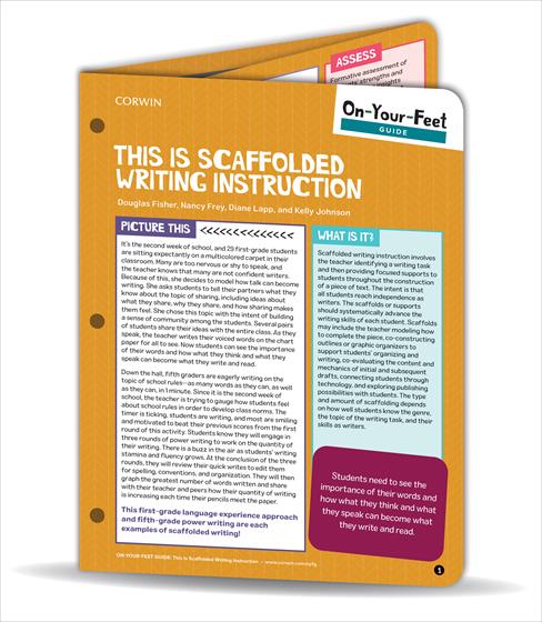 On-Your-Feet Guide: This Is Scaffolded Writing Instruction - Book Cover