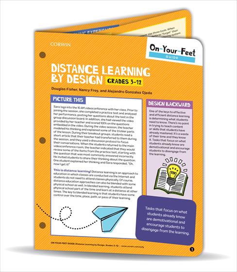 On-Your-Feet Guide: Distance Learning by Design, Grades 3-12 book cover book cover