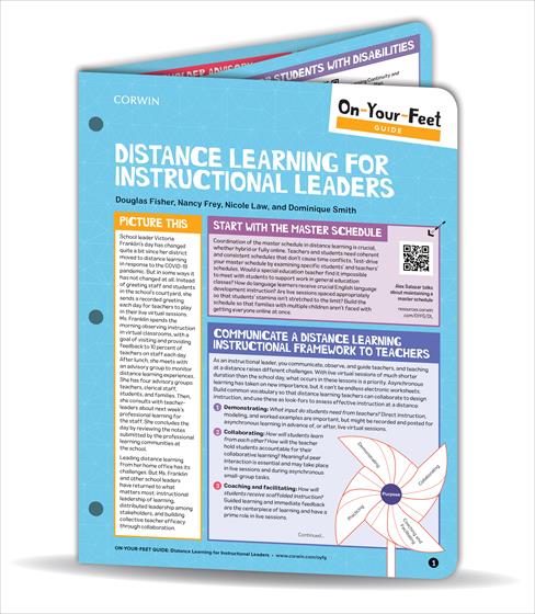 On-Your-Feet Guide: Distance Learning for Instructional Leaders book cover book cover