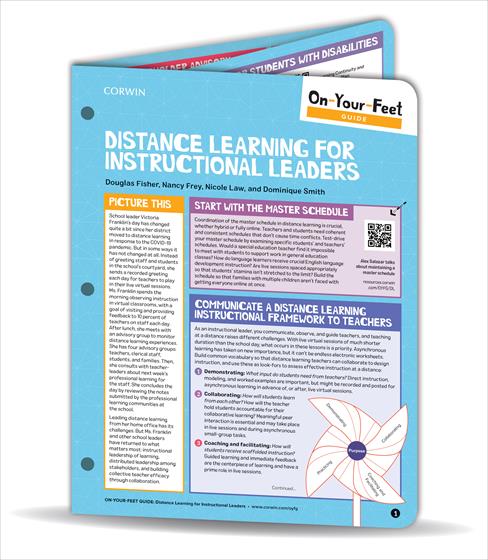 On-Your-Feet Guide: Distance Learning for Instructional Leaders - Book Cover