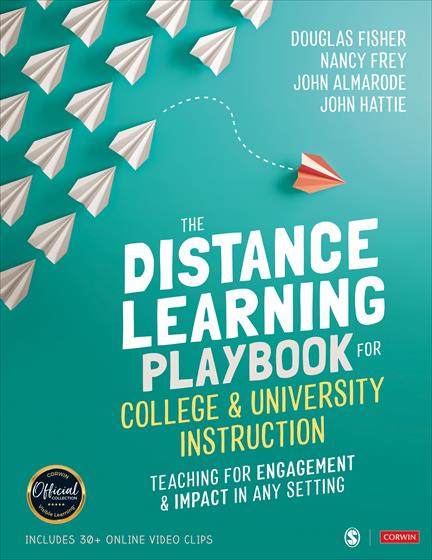 The Distance Learning Playbook for College and University Instruction - Book Cover