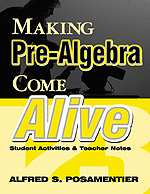 Making Pre-Algebra Come Alive - Book Cover
