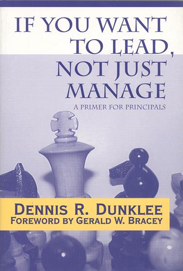 If You Want to Lead, Not Just Manage - Book Cover