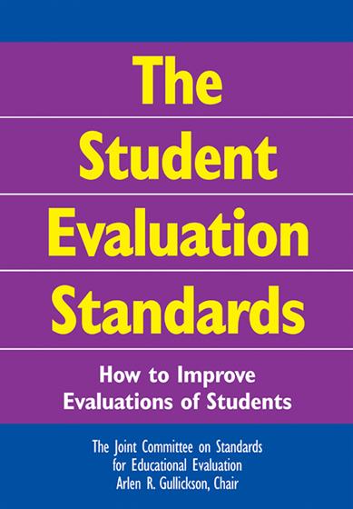 The Student Evaluation Standards - Book Cover