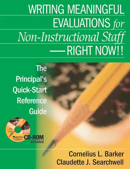 Writing Meaningful Evaluations for Non-Instructional Staff - Right Now!! - Book Cover