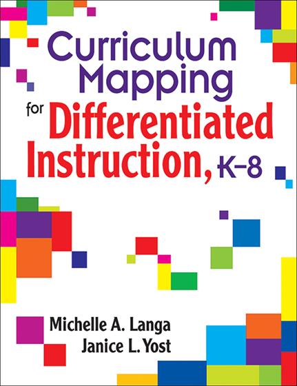 Curriculum Mapping for Differentiated Instruction,  K-8 - Book Cover