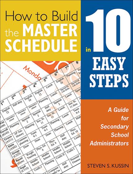 How to Build the Master Schedule in 10 Easy Steps - Book Cover