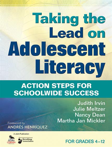 Taking the Lead on Adolescent Literacy - Book Cover