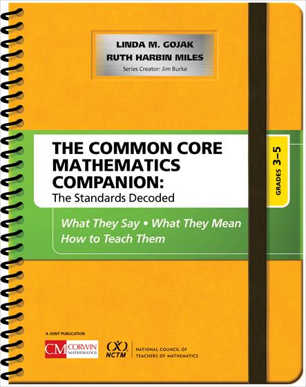 The Common Core Mathematics Companion: The Standards Decoded, Grades 3-5 - Book Cover