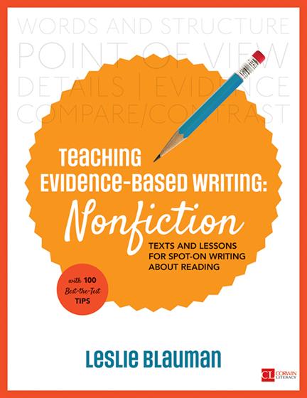 Teaching Evidence-Based Writing: Nonfiction - Book Cover