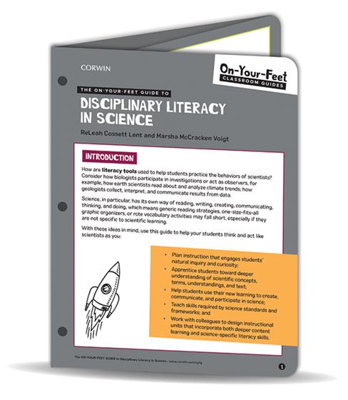 The On-Your-Feet Guide to Disciplinary Literacy in Science book cover book cover