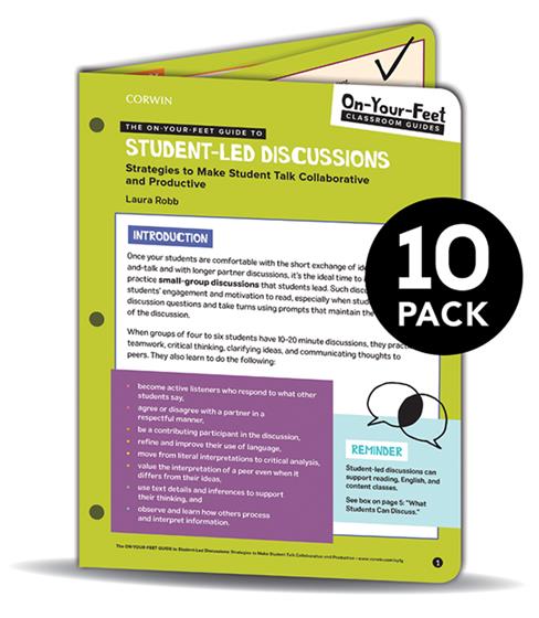 BUNDLE: Robb: The On-Your-Feet Guide to Student-Led Discussions: 10 Pack - Book Cover