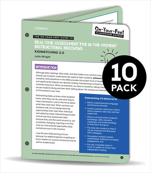 BUNDLE: Wright: The On-Your-Feet Guide to Real-Time Assessment for In-the Moment Instructional Decisions: 10 Pack - Book Cover