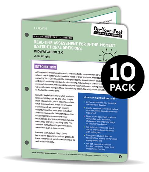 BUNDLE: Wright: The On-Your-Feet Guide to Real-Time Assessment for In-the Moment Instructional Decisions: 10 Pack book cover book cover