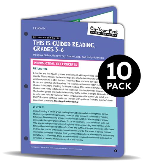 BUNDLE: Fisher: On-Your-Feet Guide: This is Guided Reading, Grades 3-5: 10 Pack - Book Cover