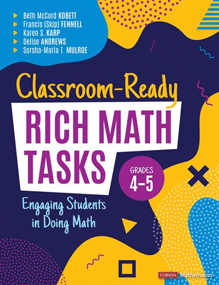 Classroom-Ready Rich Math Tasks, Grades 4-5 - Book Cover