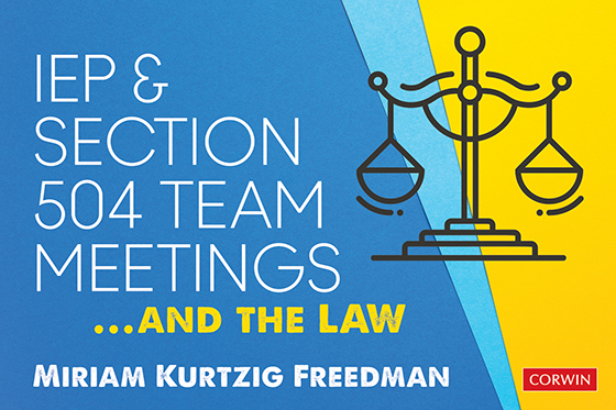 IEP and Section 504 Team Meetings...and the Law - Book Cover