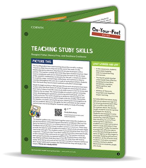 On-Your-Feet Guide: Teaching Study Skills [Grades 4-12] - Book Cover