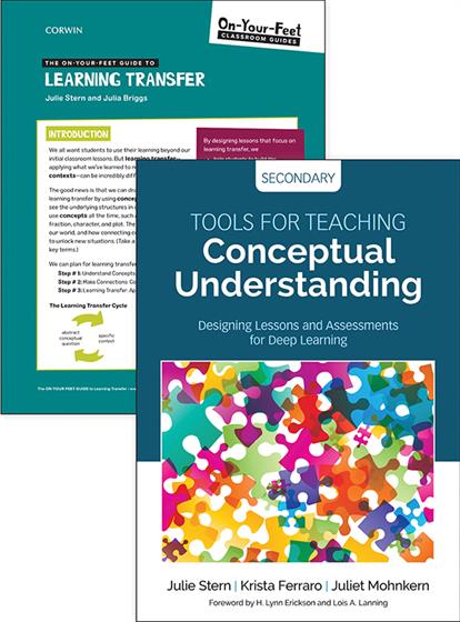BUNDLE: Stern: Tools for Teaching Conceptual Understanding, Secondary + Stern: On-Your-Feet Guide to Learning Transfer - Book Cover