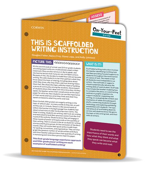 On-Your-Feet Guide: This Is Scaffolded Writing Instruction - Book Cover