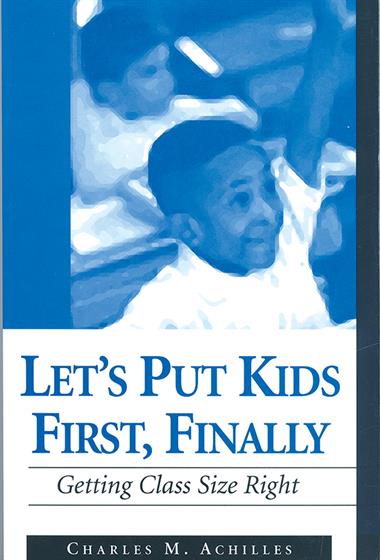 Let's Put Kids First, Finally - Book Cover
