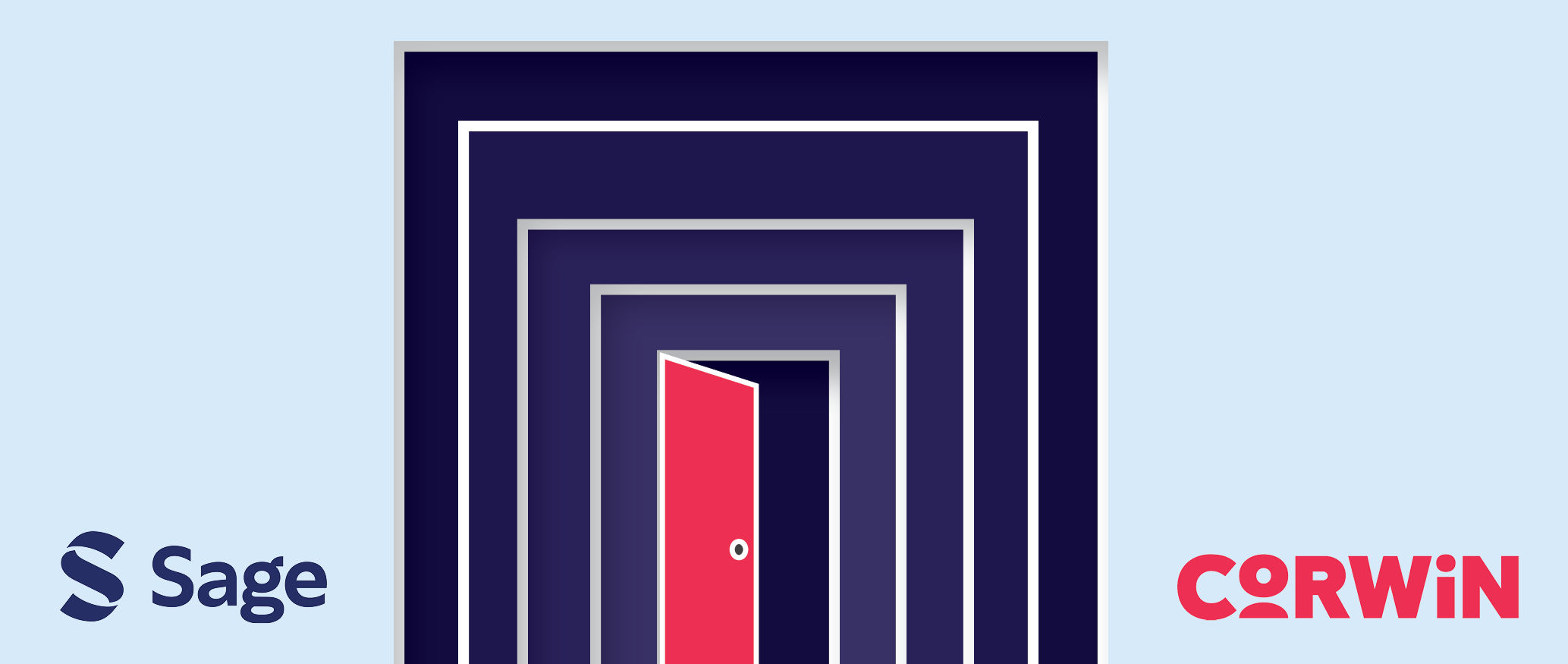 251816102 Unlocking Equity Rebrand_496 x 210 Door opening, with Corwin and Sage logos