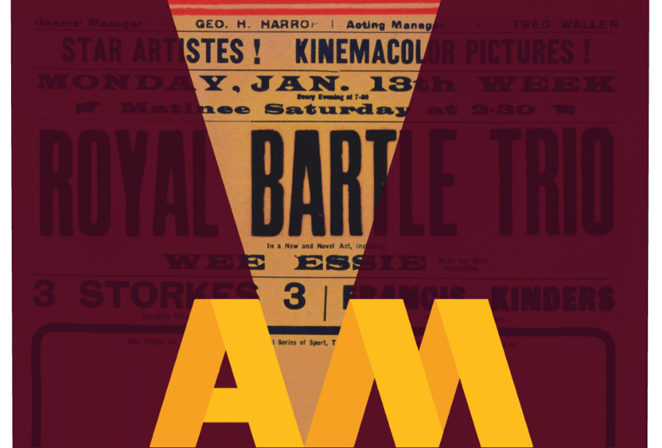 AM logo on newspaper clipping